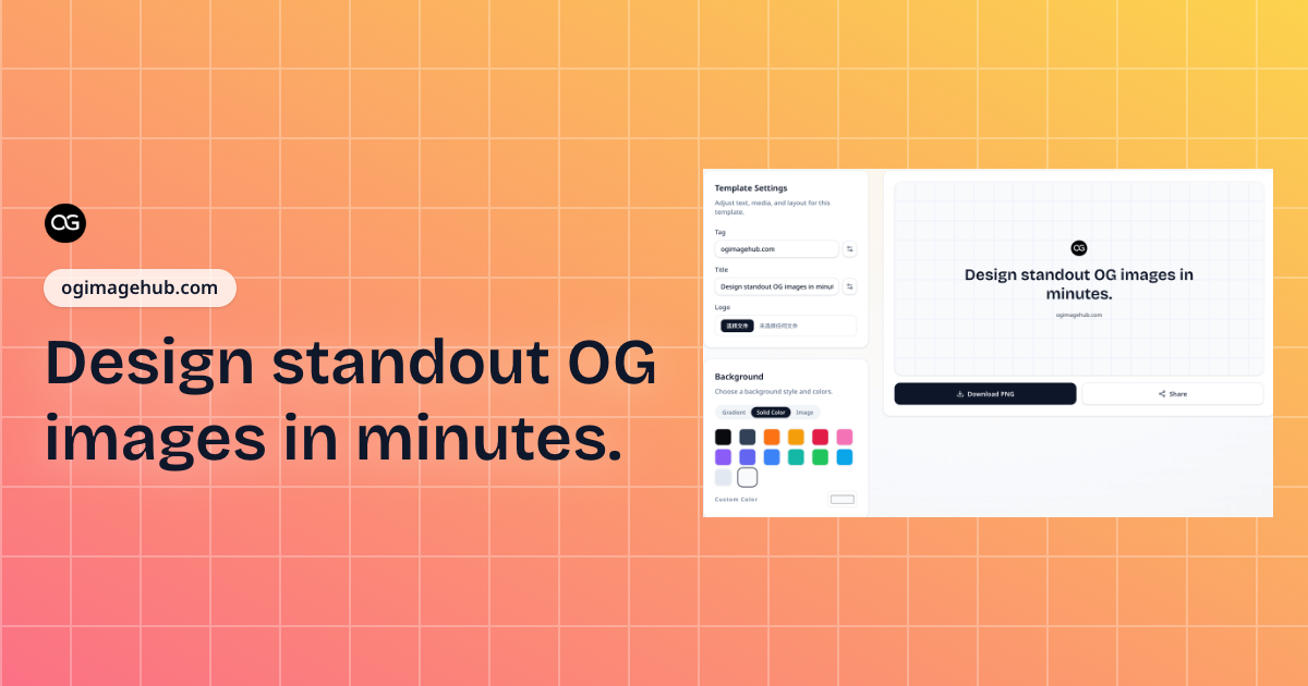 OG Image Hub - Free Open Graph Image Generator